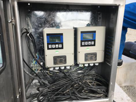 聯測電磁流量計使用現場