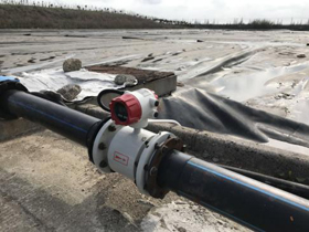 聯測紅色表頭電磁流量計使用現場