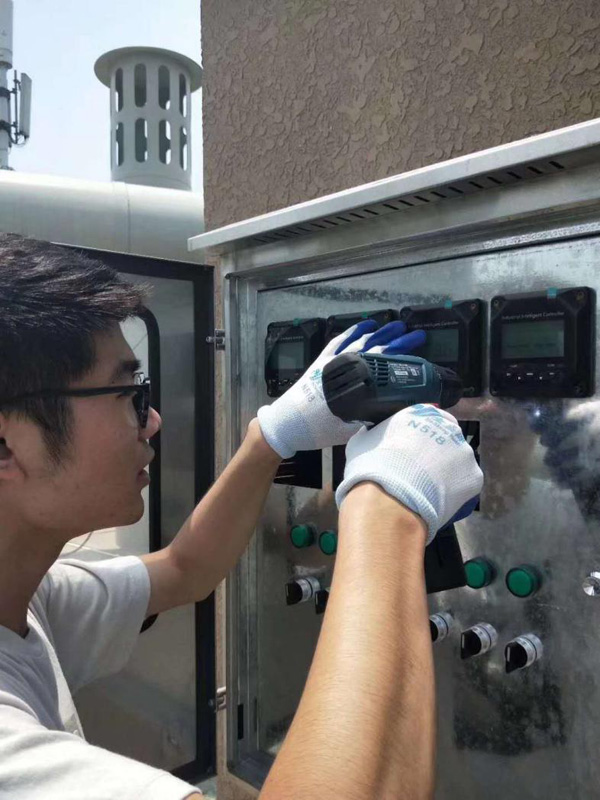 聯測ph控制器更換現場 聯測ph控制器更換現場