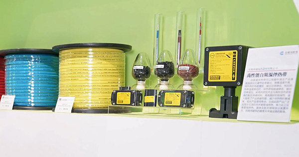 高性能自限溫伴熱帶產(chǎn)品入選安徽創(chuàng)新館展示。 環(huán)瑞電熱供圖